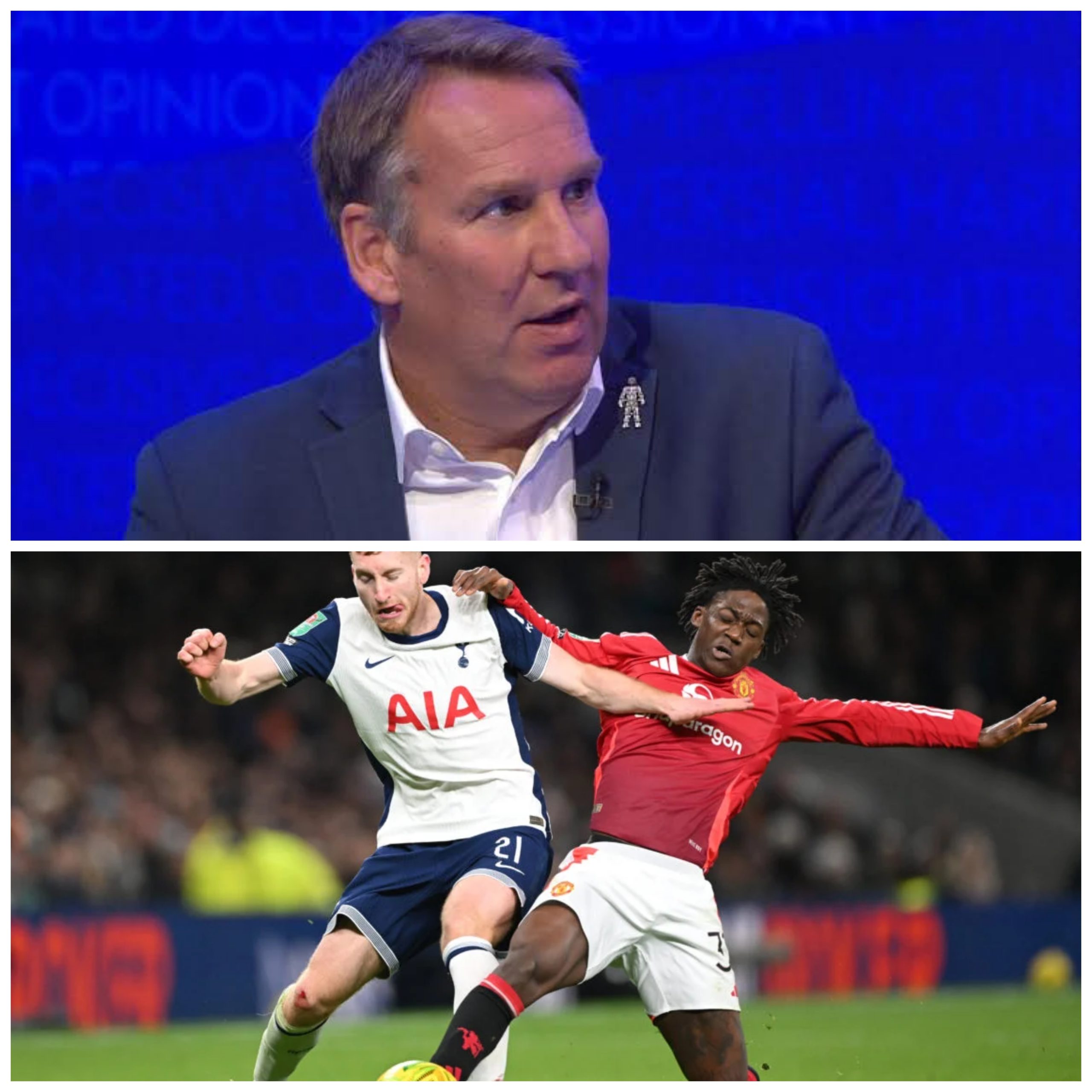 🗣What Planet Are They  On? Expecting Them to Win Is Utterly Delusional, Paul Merson predicts result of Tottenham v Manchester United game tomorrow